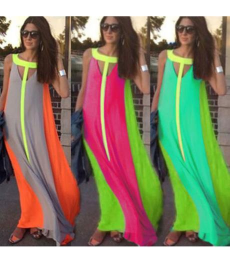 Letne maxi saty, m / s