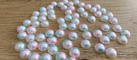 Ozdobné kamienky poloperličky 5 mm - farebný mix 5, 