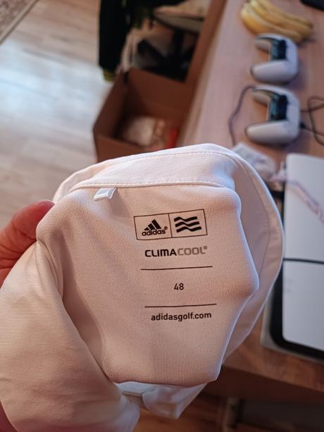 Adidas biela polo košeľa (al badia golf club), adidas,s