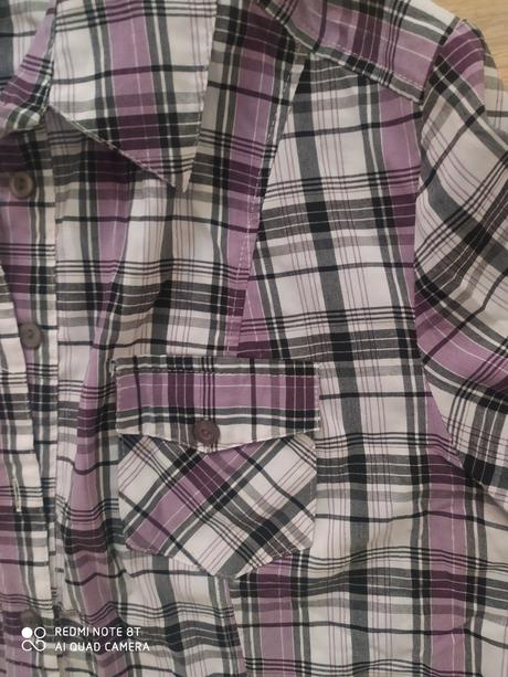 Fialová károvaná košeľa, 50