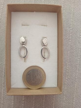 Náušnice striebro malý kruh, 