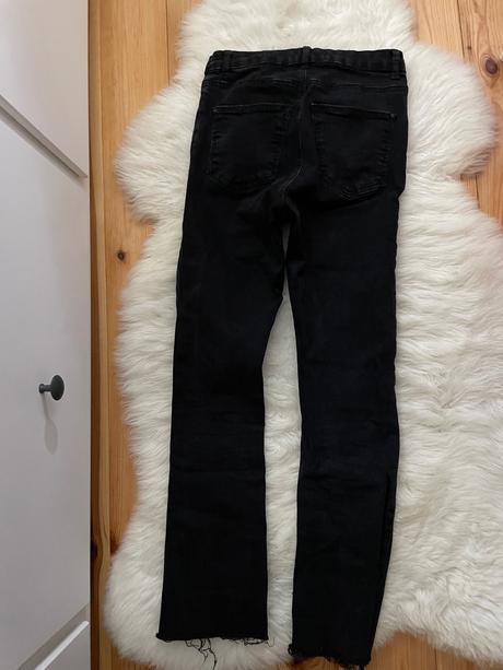 Čierne rifle cropp, denim,32