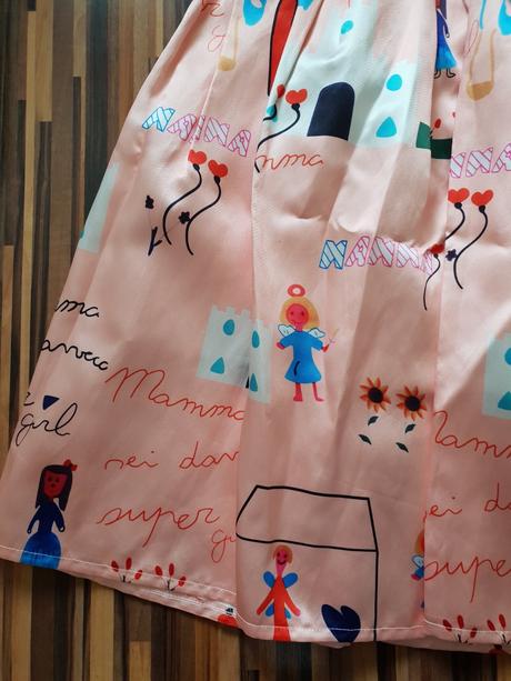 Ackova midi sukna s potlacou, xs