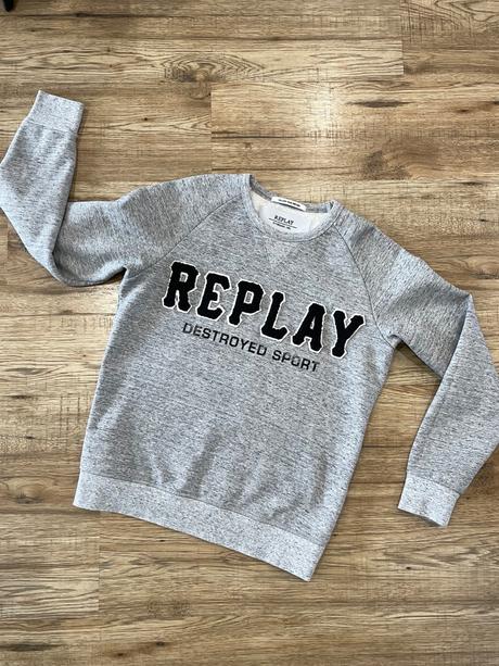 Mikina s nápisom, replay,s