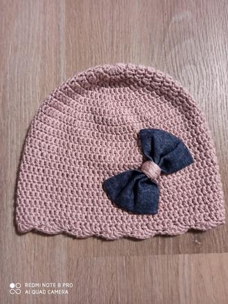 Háčkovaná čiapka pre dievcatko, 110