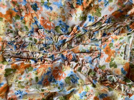 Kvetovaná košeľa dlhy rukav s volanom terranova, terranova,m