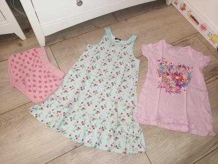 Šaty 3 kusy, 110-128, 122–134