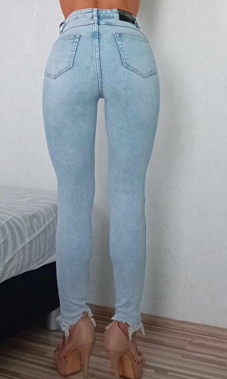 Nové dámske svetlomodré rifle - veľkosť xs, xs