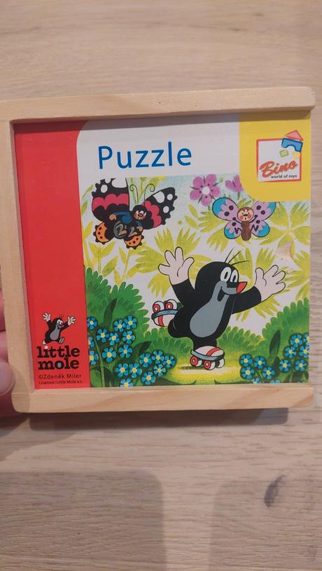 Drevené puzzle krtko a kamarati, 