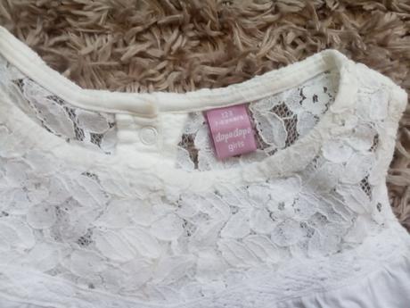 Tričko/tunika dopodopo s čipkou, dopodopo,128