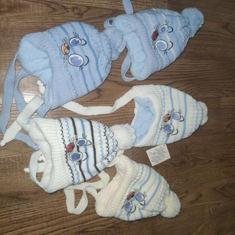 Vyteplene čiapky, 62 / 68 / 74