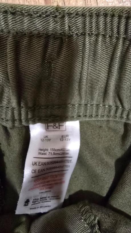 Cargo nohavice, f&f,158