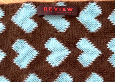 Review srdiečkový šál, review,xl