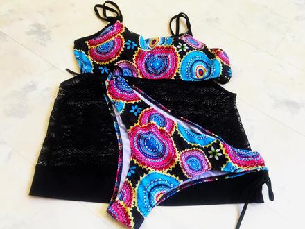 Luxusné krajkové tankini, l