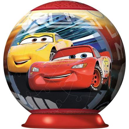 Blesk mcqueen 3d puzzle guľa 13cm, 