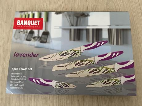 Sada nožov banquet lavender violet 5 ks, 