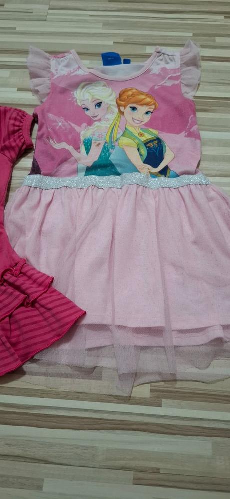 Šaty frozen a tričko, 110