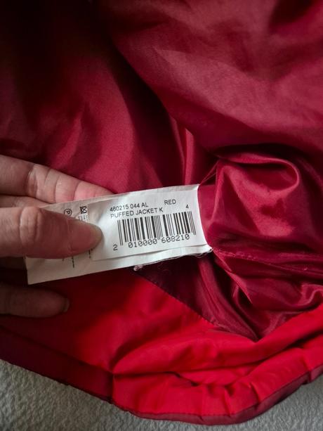Červená zimná bunda, kenvelo,104