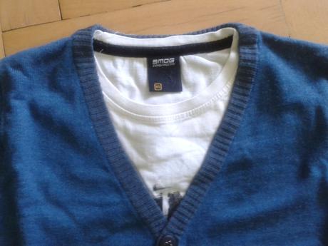 Smog svetrík so všitým tričkom, xs