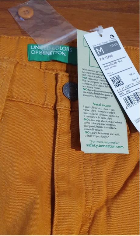 Nohavice benetton, benetton,128