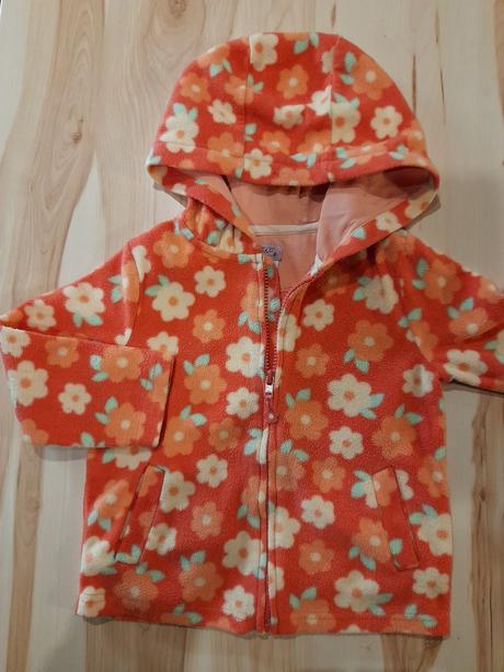 Flísová mikina s kvetinkami, f&f,104