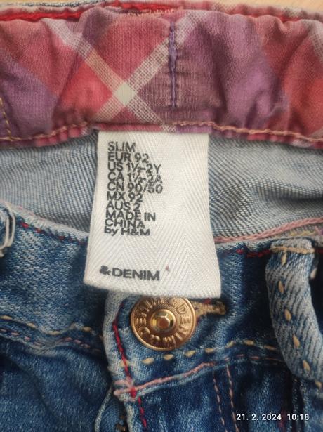 Rifle pre dievčatko 92, h&m,92