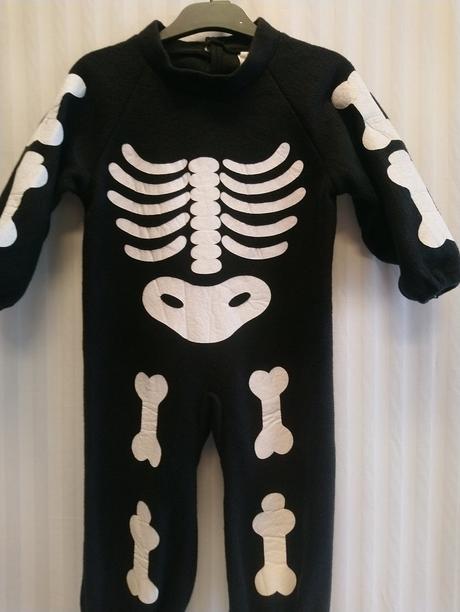 Kostým kostlivec , fantasy, 2-3r, 92-98 cm,