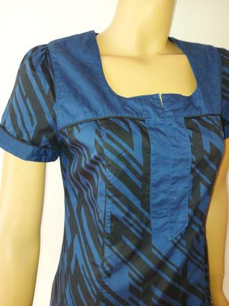 Modro čierne šaty, m