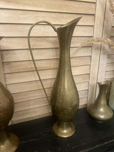 Mosadzná váza 35 cm, 