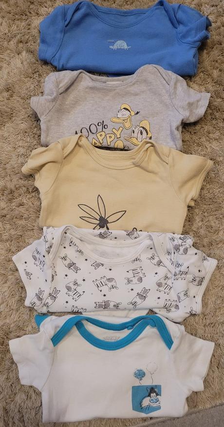 Body krátky rukáv 5kusov, primark,80