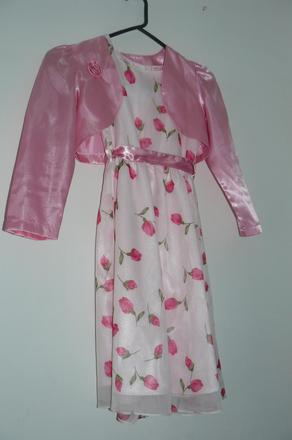 Spoločenské šaty s bolerkom, 128