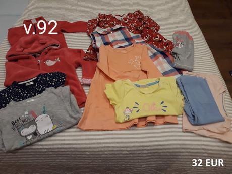 Detské oblečenie set dievča - veľkosť 74 - 104, 86–98