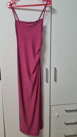 Úzke šaty s rozparkom, bershka,s