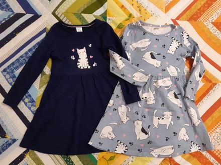 Bavlnene saty s mackou 2 ks, pepco,116