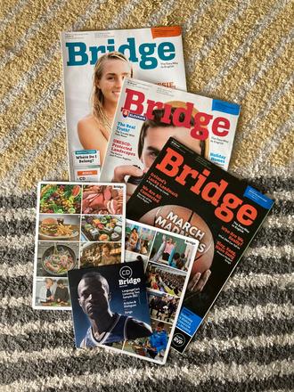 Časopis bridge, cd a karty, 