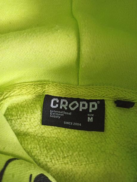 Žltá (svetlo zelená) mikina cropp, m