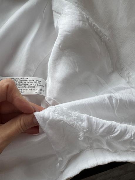 Massimo dutti sako biele ľan, s