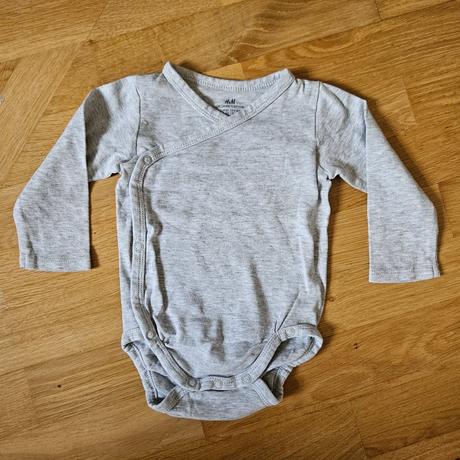 3x h&m sivé bodynká 68, h&m,68