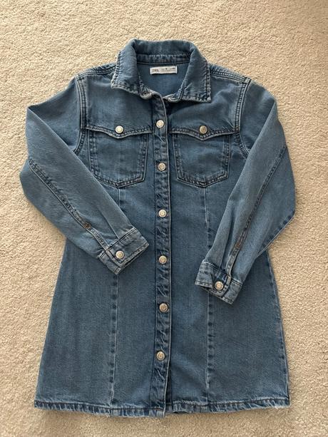 Dievčenské riflove šaty zara, zara,140