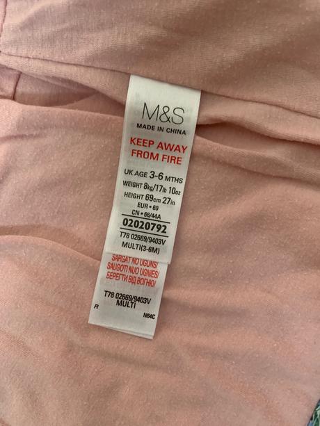 Prechodná vetrovka kvetovany, marks & spencer,68