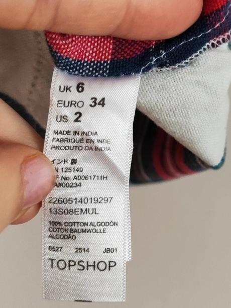 Cropnutá košeľa, topshop,xs