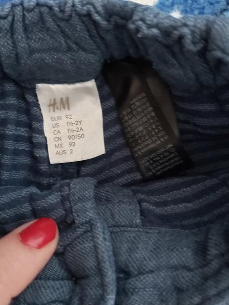 Detske nohavice, h&m,92
