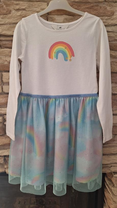 Šaty s dúhou, h&m,122