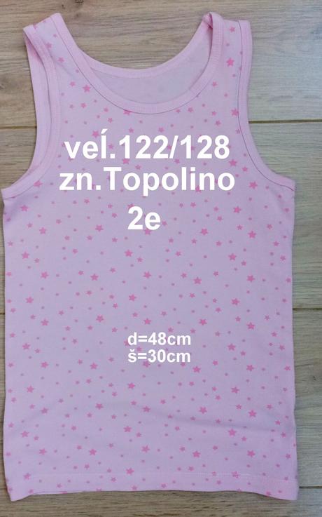 Tielko veĺ.122/128, zn.topolino, topolino,122