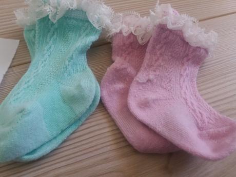 Ponožky s čipkou, f&f,17