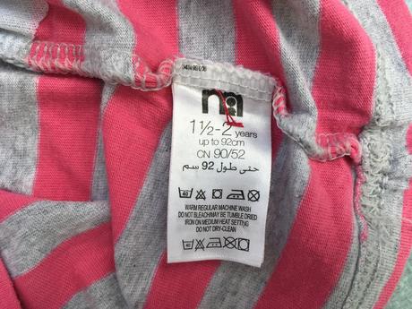 Tričko prúžkové ružové , mothercare,92