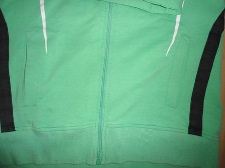 Zelena mikina na zips, xs