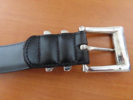 Pánsky čierny kožený opasok bree,