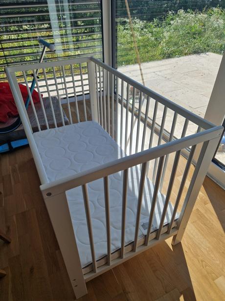 Detska postielka s matracom ikea, šírka (cm): 60,dĺžka (cm): 120