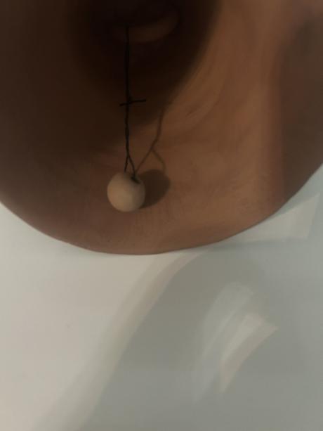 Veľký keramický zvonec z pálenej hliny, 